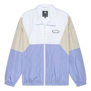 Куртка New Balance Sport Woven Jacket 'White Purple Beige', белый