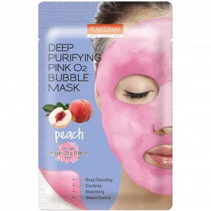 Purederm Bubble персиковая маска для лица, 1 шт.