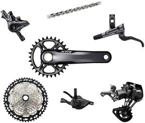 Групсет Shimano XTR M9100 Mechanical Disc Single 2-поршневой, 10-51, 34T, 175 мм