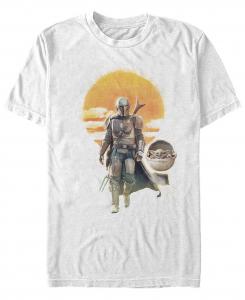 Мужская футболка с круглым вырезом с короткими рукавами mando child walk Fifth Sun, белый