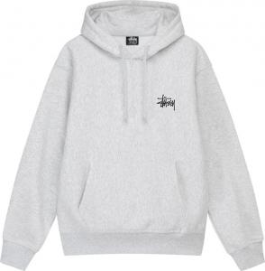 Худи Stussy Basic Hoodie 'Ash Heather', серый