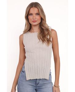 Женская трикотажная блузка Brodie Wide Rib Petal and Pup, Beige