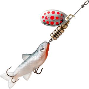 Блесна для ловли хищной рыбы Weta Fish №1 цветная натуральная CAPERLAN, светло-серый