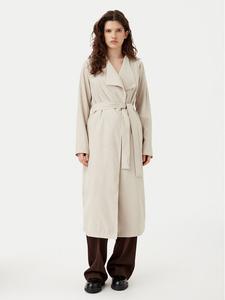 Пальто прямого кроя Lanni 14100219 Vila, бежевый