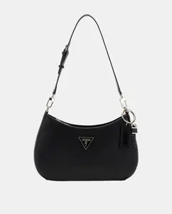 Сумка через плечо с молнией Guess, черный