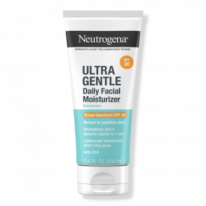 Ультрамягкий ежедневный увлажняющий крем для лица с солнцезащитным фильтром широкого спектра действия SPF 30. Neutrogena