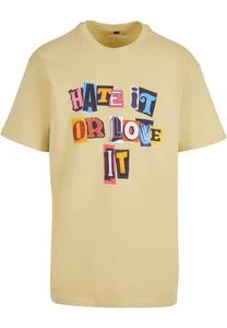 Футболка MT Upscale Hate it or Love it, желтый