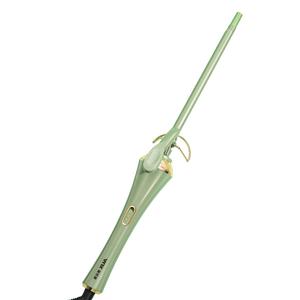 Плойка для завивки Flat Iron Curl 9мм/13мм быстрый нагрев за 30 секунд унисекс Teddy Curl ультратонкие челки AH8100 AUX, зеленый