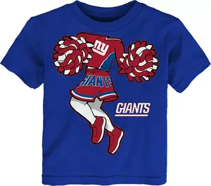 Одежда команды НФЛ Футболка для малышей New York Giants Cheerleader Royal NFL Team Apparel