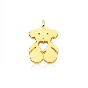 Подвеска Tous Sweet Dolls Bear Motif With Heart Hole, золото