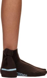 Коричневые носки Le Papier 'Les Chaussettes Noeud' Jacquemus