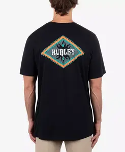 Мужская футболка с коротким рукавом Tropics Hurley, черный