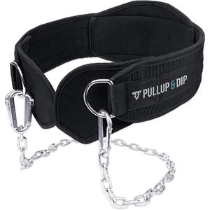 Погружной ремень с цепочкой, 3 карабинами и уникальными клапанами PULLUP & DIP, черный