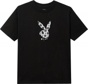 Футболка Anti Social Social Club x Playboy Checkered Tee 'Black', черный