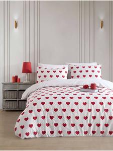 Colourful Cotton Комплект постельного белья "Chole" в бело-красной цветовой гамме
