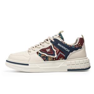 WARRIOR Нескользящие, износостойкие, легкие низкие кроссовки для скейтбординга, мужские, бежевые, темно-синие, красные