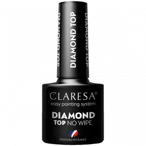 Claresa Diamond Top No Wipe верхнее покрытие для гибридных лаков, 5 г