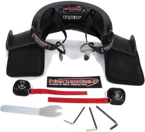 Оголовье и шейный ремень безопасности NecksGen NG23, малый, с быстросъемным креплением, соответствует стандарту SFI 38.1, 2 дюйма.