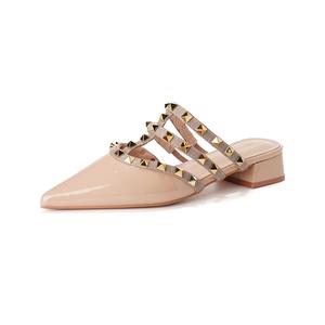 Женские сандалии с закрытым носком, устойчивые к истиранию, устойчивые к запахам и скольжению MADALLO, Nude