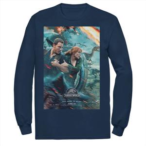 Мужская футболка с постером к фильму «Мир Юрского периода 2» Оуэн Клэр Licensed Character, синий