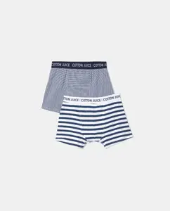 Упаковка из двух боксеров для мальчиков Cotton Juice, тёмно-синий