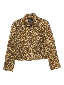 Куртка с анималистичным принтом Rochas, коричневый
