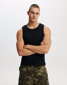 Cotton:On Майка On Rib черного цвета