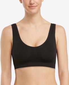Женский эластичный ребристый бюстгальтер 30021R SPANX, Black/bare