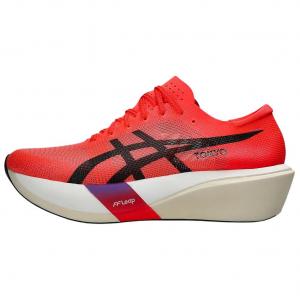 ASICS Кроссовки Metaspeed Edge с низким верхом, устойчивые к истиранию, повседневные, унисекс, красные, черные
