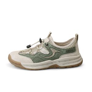 BECK Женские дышащие устойчивые к истиранию низкие повседневные кроссовки Sand Green 36016, цвет Sand Green 36016