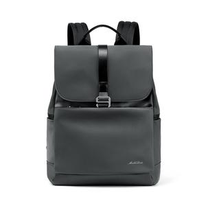 Нейлоновый деловой дорожный рюкзак большого размера унисекс черный/дымчато-серый MashaLanti
