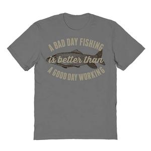 Мужская футболка с рисунком Duke & Sons Bad Day Fishing, цвет Charcoal