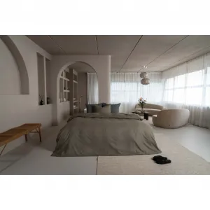 Постельное белье Kayori «Rui», натуральный хлопок, цвет Olivgrun