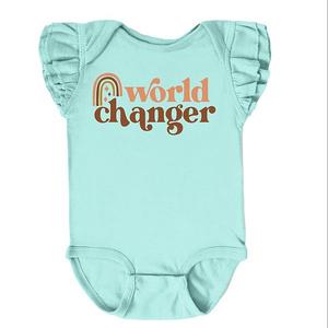 Боди с рукавами-крылышками Boho world changer The Juniper Shop, Seafoam