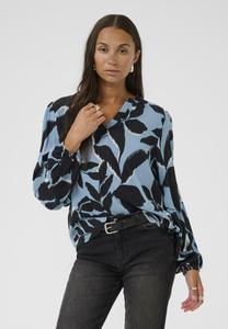 Блуза Kaffe BEATE AMBER, Windward Blue Black Flower/Blue