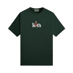 Футболка Kith x The Grinch Serif Tee 'Stadium', зеленый