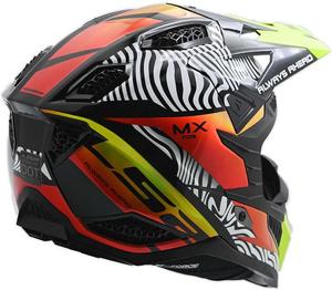 Шлем LS2 X-Force MX Off Road, белый / черный / оранжевый