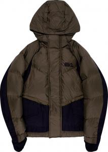 Парка Nike x Sacai Parka 'Sequoia', зеленый