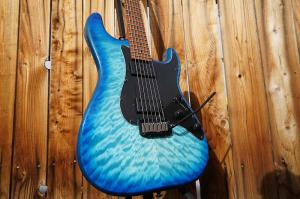 Schecter DIAMOND SERIES Традиционная профессиональная прозрачная 6-струнная электрогитара Blue Burst (2023) DIAMOND SERIES Traditional Pro