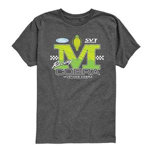 Футболка с принтом Ford Mustang Cobra Racing для мальчиков 8-20 Licensed Character, Heather Charcoal