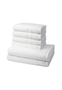 Набор полотенец Vossen Style Supersoft, 6 штук, 100x50/140x67 см, белый
