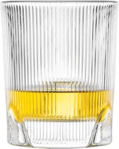 Бокал для виски Schott Fave (набор из 4 шт.), современный стакан для виски с рельефными канавками и вырезами, хрустальные стаканы, пригодные для мытья в посудомоечной машине (арт. № 124303) Zwiesel