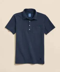 Рубашка-поло из хлопкового пике с логотипом GF