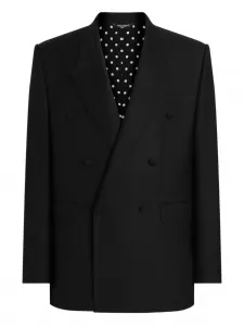 Двубортный пиджак Dolce & Gabbana, черный