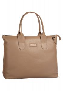 Шопер ELSA, натуральная кожа bugatti, песочный