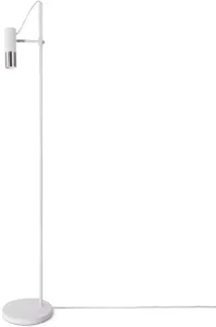 Торшер Paco Home "FUOCA", лампа GU10 | без лампочки, регулируемая по высоте лампа для чтения GU10, поворотная винтажная лампа Ø 25 см, Рост: 154 см, белый
