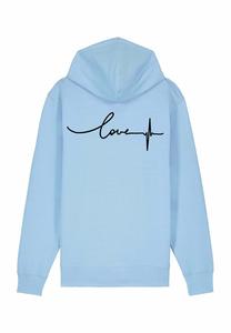 Толстовка на молнии FREQUENCY BACK EMBROIDERY Mira Paris, синий