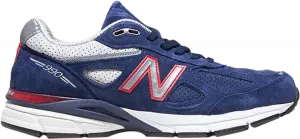 Кроссовки New Balance 990v4 Made in USA 'Navy Red', синий
