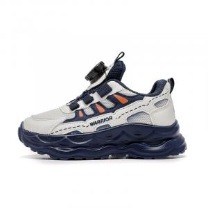 Беговые кроссовки для детей Everyday Lifestyle с увеличенной высотой амортизации, устойчивые к скольжению и истиранию WARRIOR, бежевый темно-синий