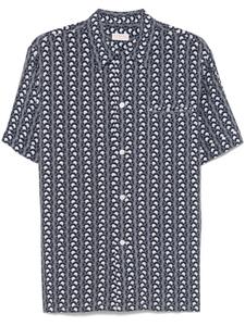 FURSAC рубашка с геометричным принтом, синий